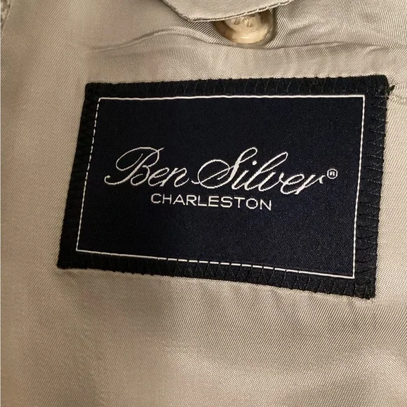 Ben Silver Charleston Tailored ,structured 100% Cashmere Blazer SZ 50L - Picture 6 of 11
